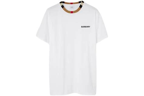 burberry icon stripe trim cotton t-shirt